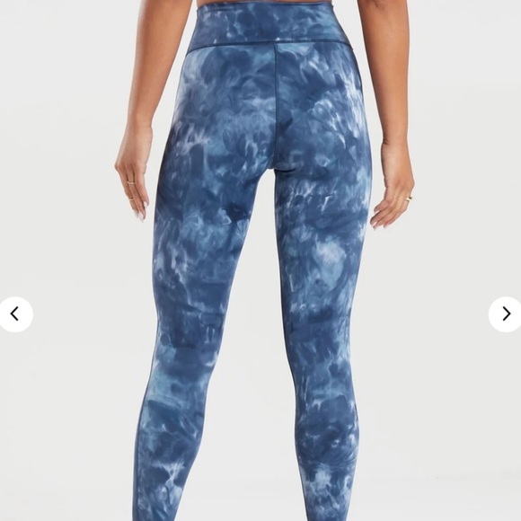 New Gymshark elevate leggings - blue space dye XS - Picture 3 of 5